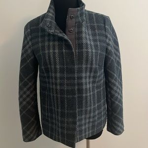 Talbots jacket blue and gray